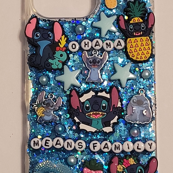 Iphone 16 Custom Junk Case Blue Stitch Decoden - Picture 2 of 4